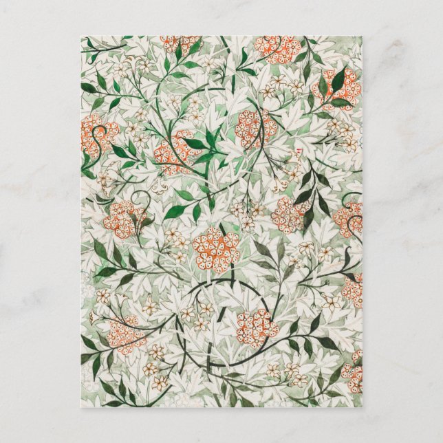 Jasmine - William Morris Vykort (Framsida)