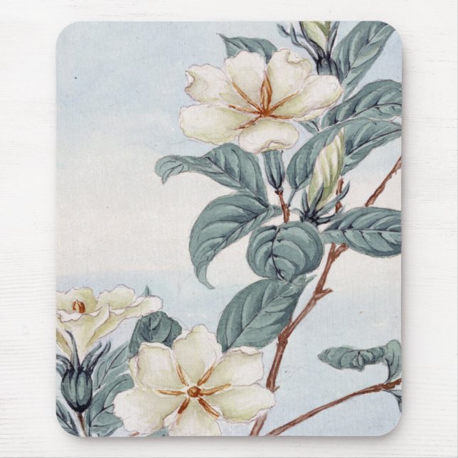 Jasminen blommar (japansk konst för vintage) musmatta (Framsidan)