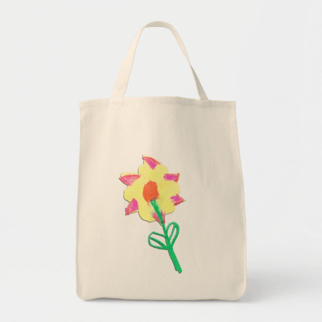 Jasmin's Flower Tote Tygkasse (Framsidan)