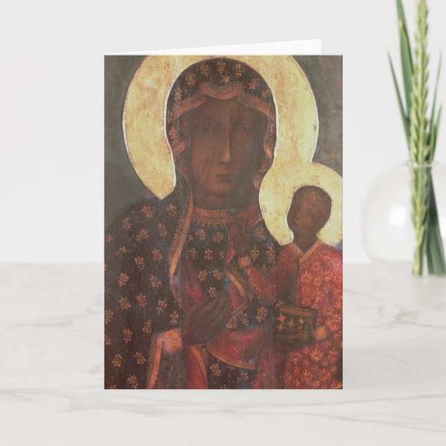 Jasna Goras svarta madonna Kort (Framsida)