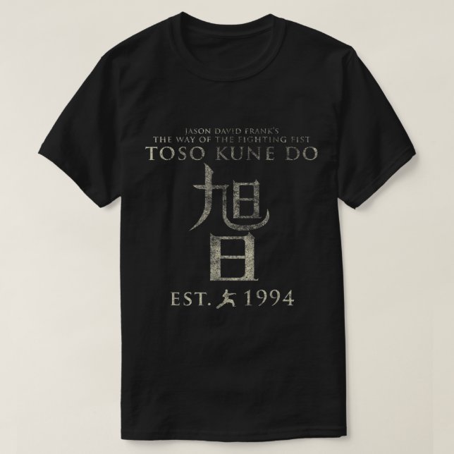 Jason David Frank's Officiell Toso Kune Do Stil T Shirt (Design framsida)