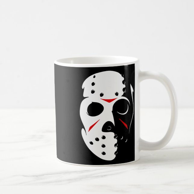 Jason Hockey Mask Halloween Fredag 13:e Kaffemugg (Höger)