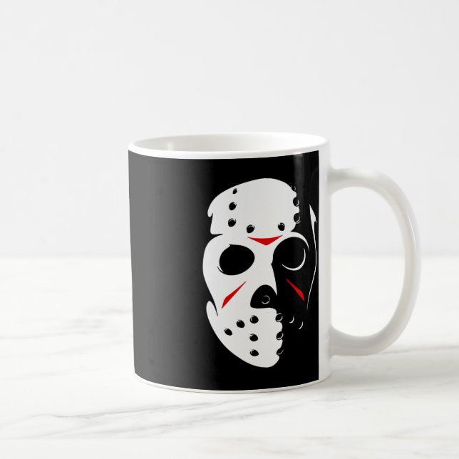 Jason Hockey Mask Halloween Fredag 13:E Kaffemugg (Höger)