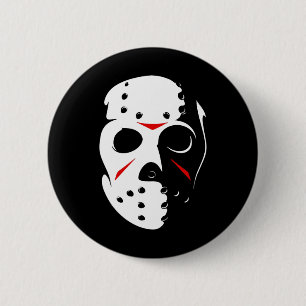 Jason Hockey Mask Halloween Fredag 13:E Knapp