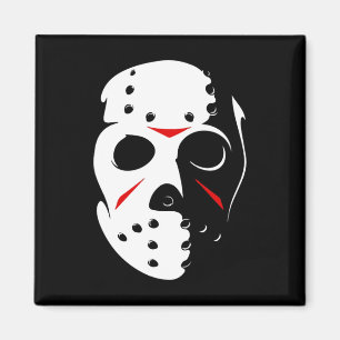Jason Hockey Mask Halloween Fredag 13:E Magnet