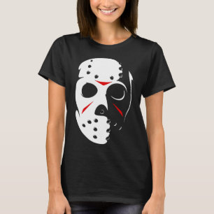 Jason Hockey Mask Halloween Fredag 13:E T Shirt