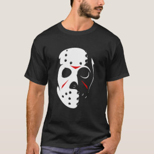 Jason Hockey Mask Halloween Shirt Fredag 13TH T-Sh T