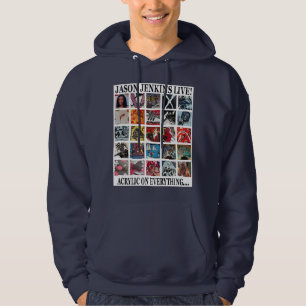 JASON JENKINS LIVE! AKRYL PÅ ALLT SWEATSHIRT MED LUVA