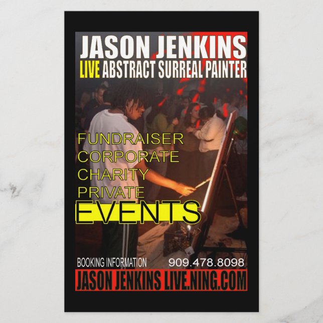 JASON JENKINS LIVE EVENTS FLYGBLAD (Framsidan)
