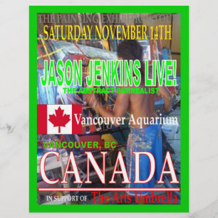 JASON JENKINS LIVE I KANADA REKLAMBLAD