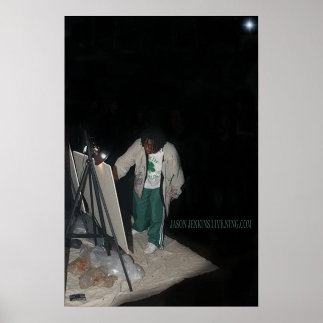 JASON JENKINS LIVE SVART GRAFIK POSTER (Framsidan)