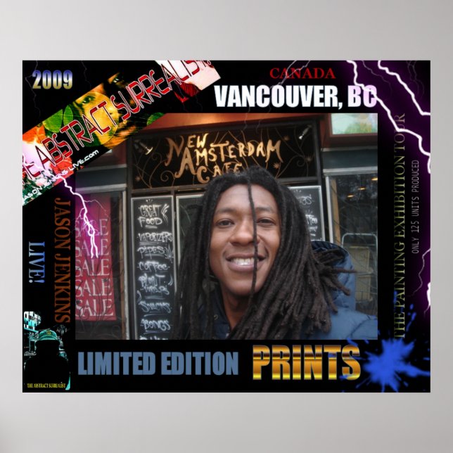 JASON JENKINS LIVE VANCOUVER LIMITERAD UTGÅVA TRYC POSTER (Framsidan)