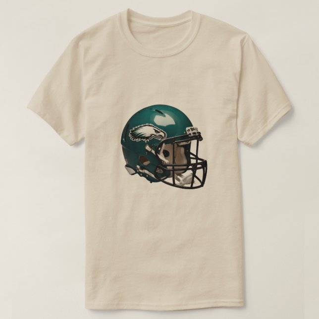 Jason Kelce Philadelphia Helmet Line Grönt68 ⭐ ⭐ ⭐ T Shirt (Design framsida)