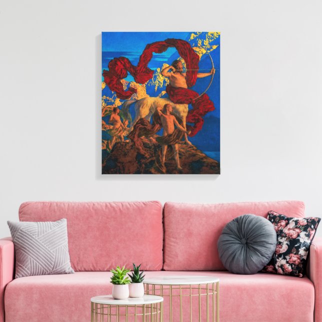 Jason och hans lärare | Maxfield Parrish | Canvastryck (Insitu (Vardagsrum))