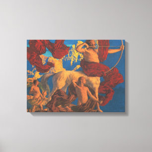 Jason och hans lärare vid Maxfield Parrish Canvastryck