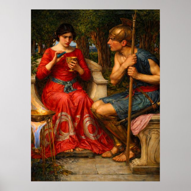 Jason och Medea av John William Waterhouse  Poster (Framsidan)