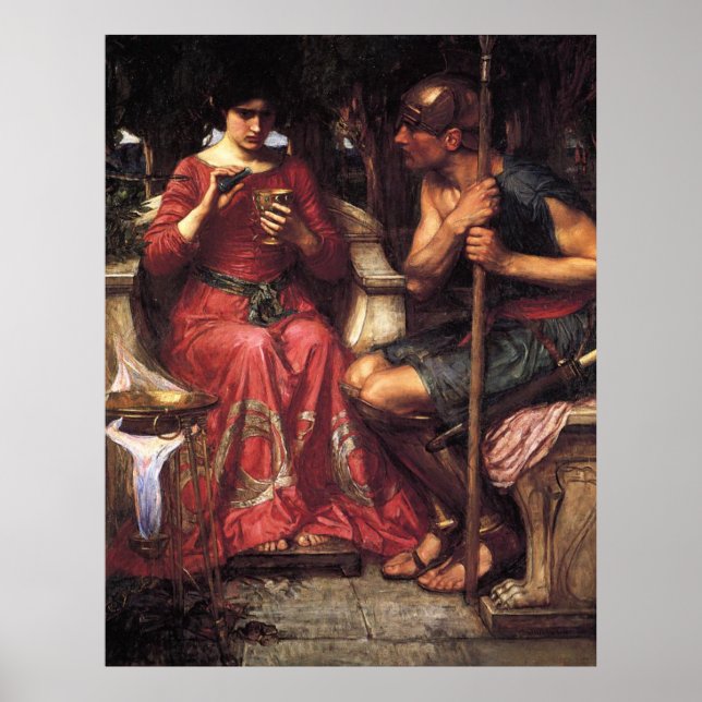Jason och Medea från John William Waterhouse - 190 Poster (Framsidan)