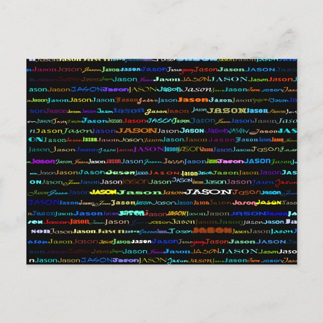 Jason Text Design I vykort (Framsida)