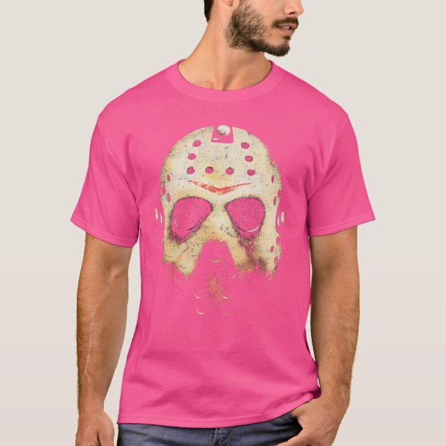 Jason Voorhees Mask T Shirt (Framsida)