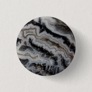 Jasper Agate Blandad Platta Knapp
