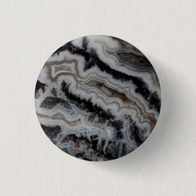 Jasper Agate Blandad Platta Knapp (Framsida)