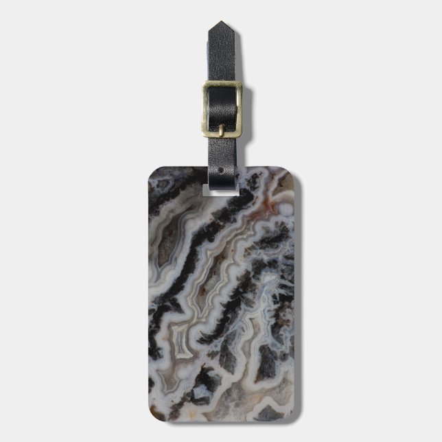 Jasper Agate Blandad skiva Bagagebricka (Vertikal Framsida)