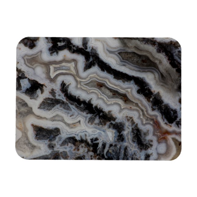 Jasper Agate Blandad skiva Magnet (Horisontell)