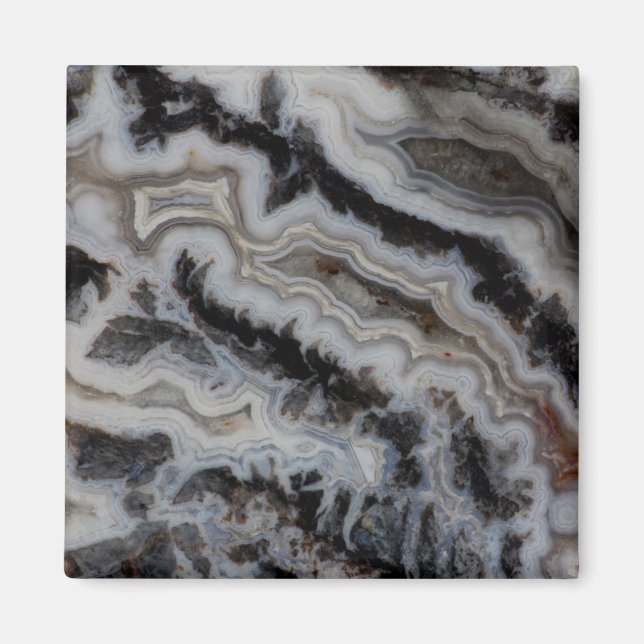Jasper Agate Blandad skiva Magnet (Framsidan)