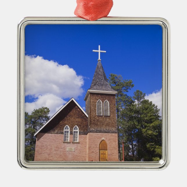 Jasper, Alberta. Julgransprydnad Metall (Framsidan)