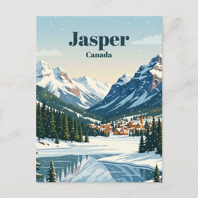 Jasper Alberta Kanada Vykort (Framsida)