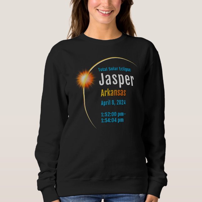 Jasper Arkansas Ar Total Solar Eclipse 2024 1 T Shirt (Framsida)