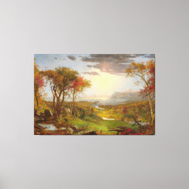 JASPER F. CROPSEY Autumn på Hudsonfloden 1860- Canvastryck