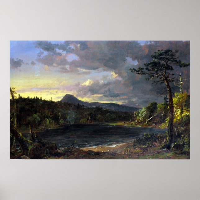 Jasper Francis Cropsey Catfärfärus Bäck Poster (Framsidan)