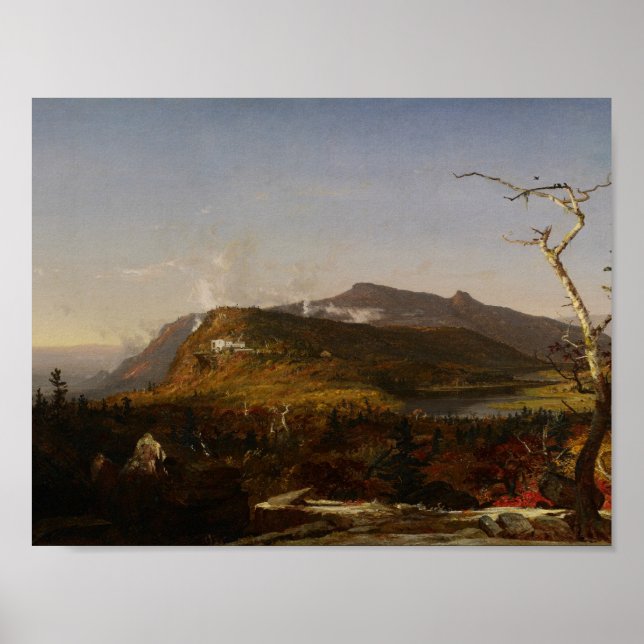 Jasper Francis Cropsey - Catfärys Mountain House Poster (Framsidan)