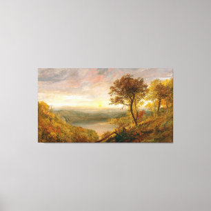 JASPER FRANCIS CROPSEY - Greenwood Sjö - 1870 - Canvastryck