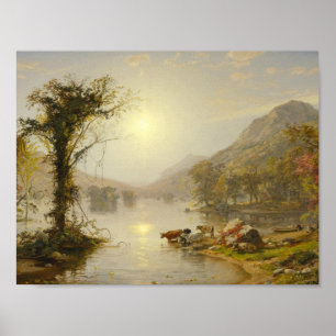 Jasper Francis Cropsey - Hösten på Greenwood Sjö Poster