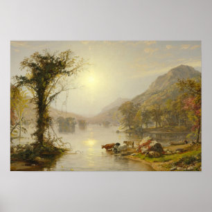 Jasper Francis Cropsey - Hösten på Greenwood Sjö Poster