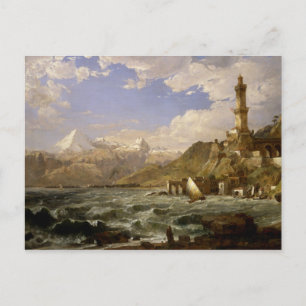 Jasper Francis Cropsey - Kusten i Genua Vykort