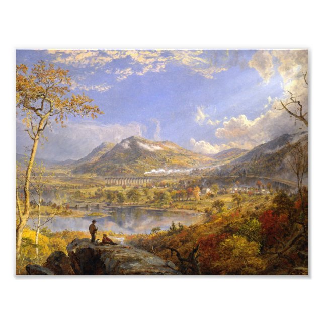 Jasper Francis Cropsey - Starrucca Viaduct Fototryck (Framsidan)
