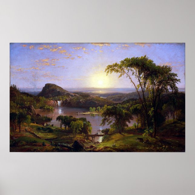 Jasper Francis Cropsey Summer, Sjö Ontario Poster (Framsidan)
