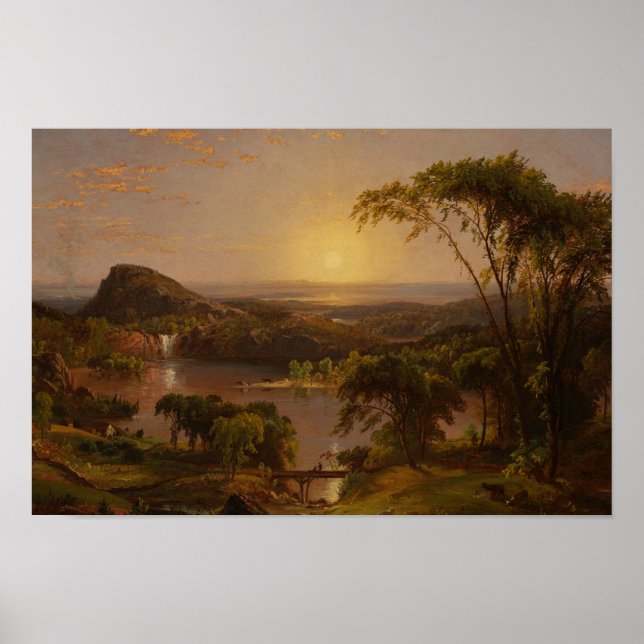 Jasper Francis Cropsey - Summer, Sjö Ontario Poster (Framsidan)
