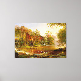 JASPER FRANCIS CROPSEY - THE GLD MILL - 1876 - CANVASTRYCK