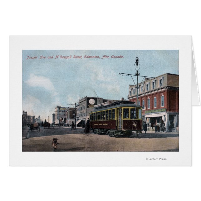 Jasper & McDougall Streets Hälsningskort (Framsidan Horizontal)