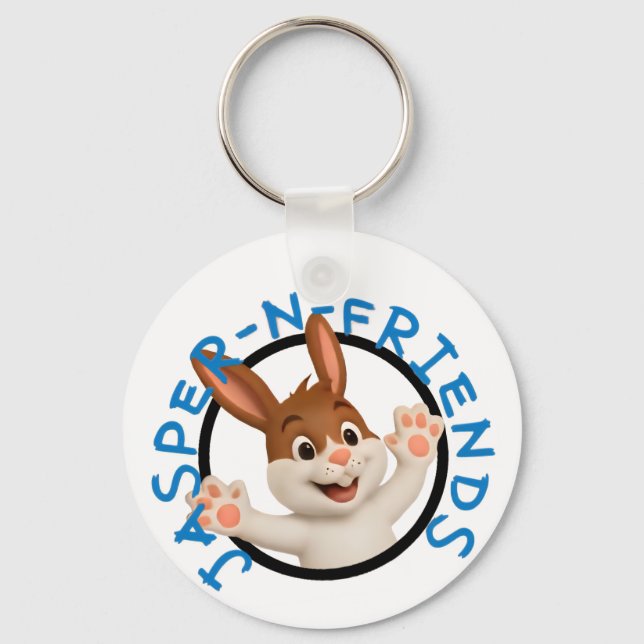 Jasper-n-friends keychain / Backpack tag Nyckelring (Framsida)