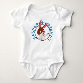 Jasper-n-Friends logotyp baby ett stycke T Shirt
