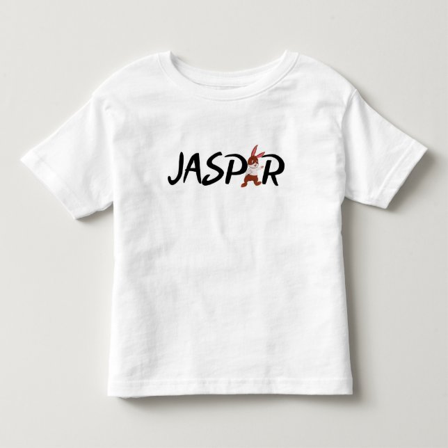 Jasper-n-friends t-shirt "E" (Framsida)