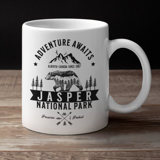 Jasper National Park Alberta Canada Funny Kaffemugg (Skapare uppladdad)