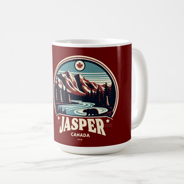 Jasper National Park Alberta Canada-gåvor Kaffemugg (Framsida höger)