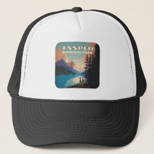 Jasper National Park Alberta Canada Rockies Retro Keps