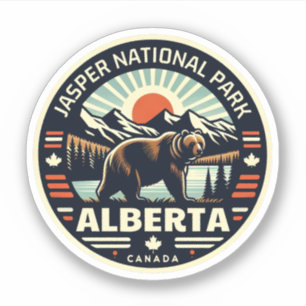 Jasper National Park Alberta Kanada presentidéer Klistermärken